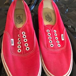 Red lightly used Classic Vans